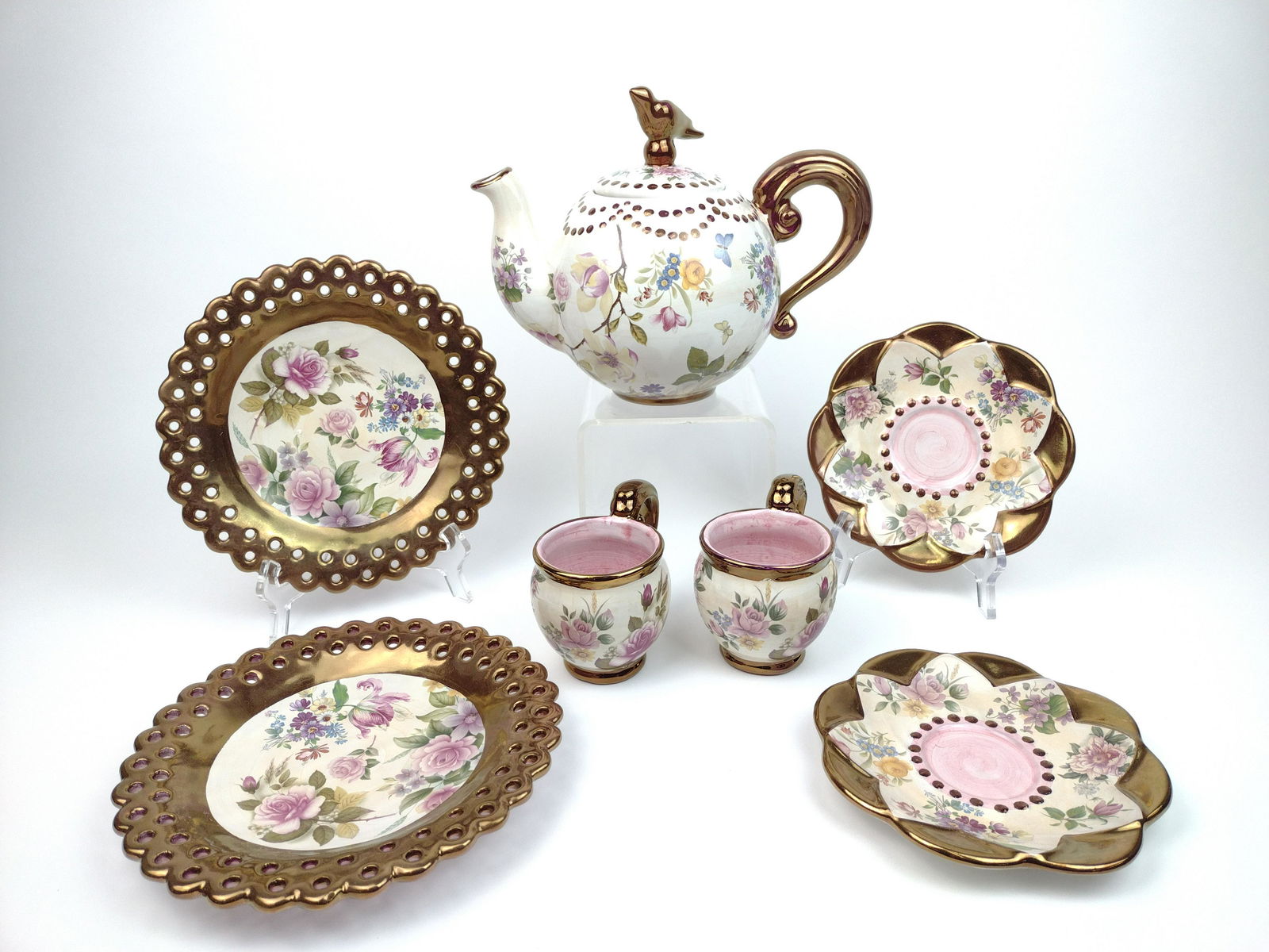 7 Pc Mackenzie-Childs' Tea Set (1 of 10)