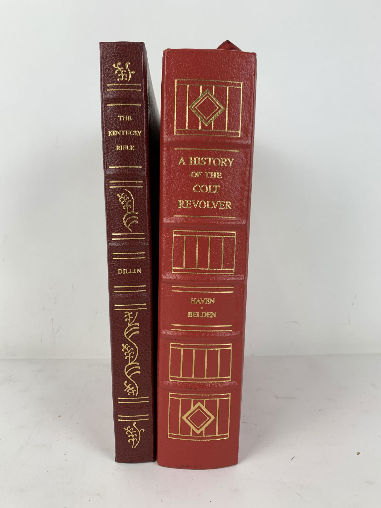 2 Firearms Classics Library Books: Includes The Kentucky Rifle by Captain John G.W. Dillin, and A History of the Colt Revolver by Charles T. Haven and Frank A. Belden. From the Estate of Stephen Pancoe, York Haven, PA. From the Estate
