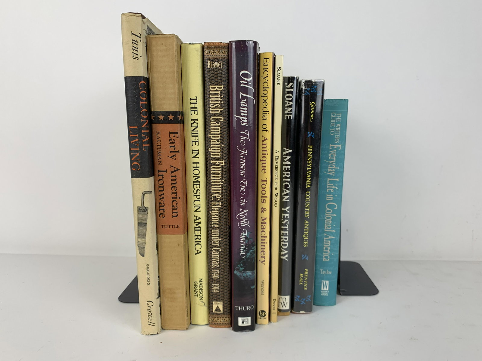 10 Books on Colonial Life: Includes The Writer's Guide to Everyday Life in Colonial America, American Yesterday, A Reverence for Wood, Colonial Living, Encyclopedia of Antique Tools & Machinery, Pennsylvania Country Antiques, O