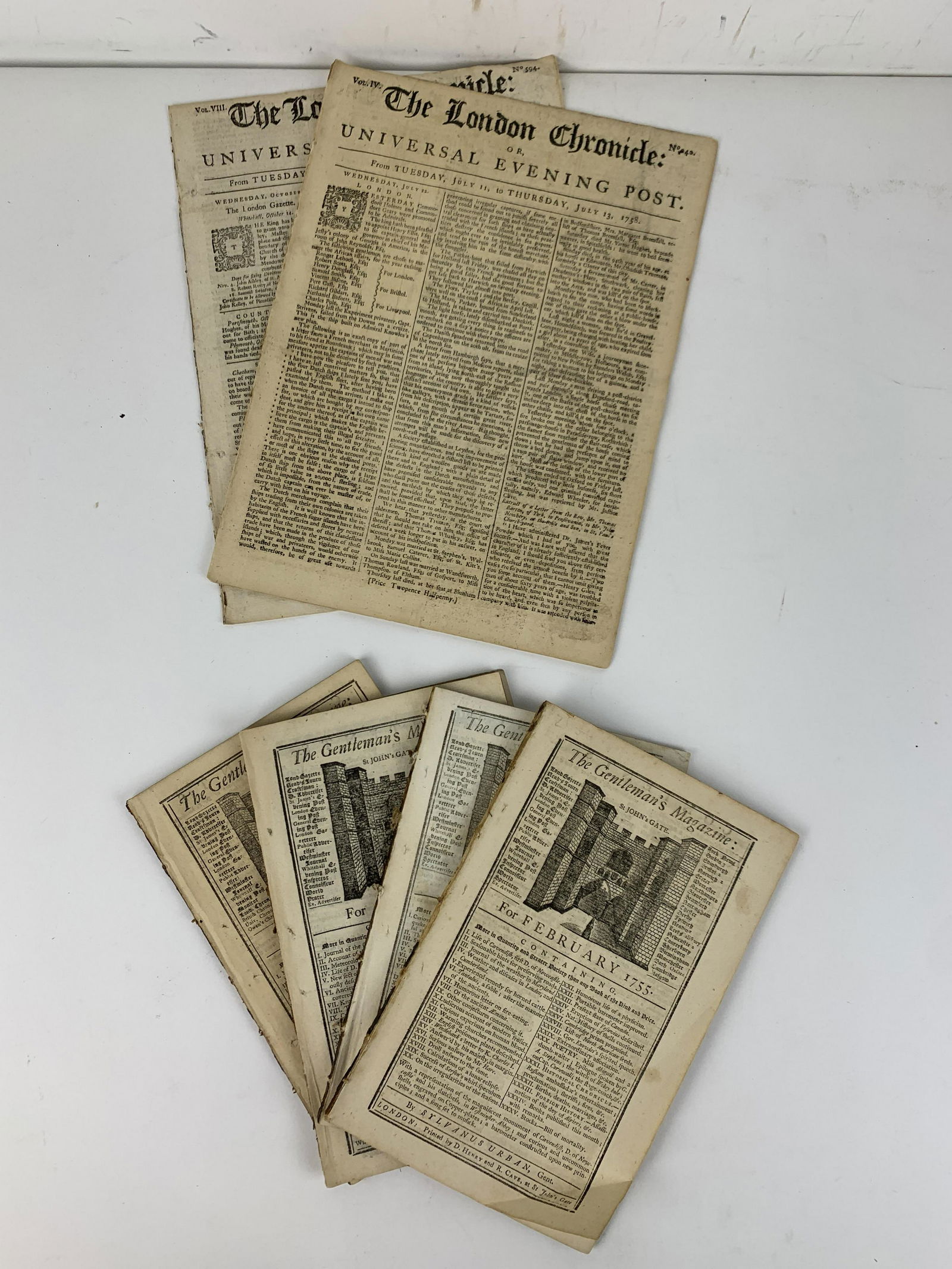 6 Gentleman's Magazines & The London Chronicle (1 of 8)
