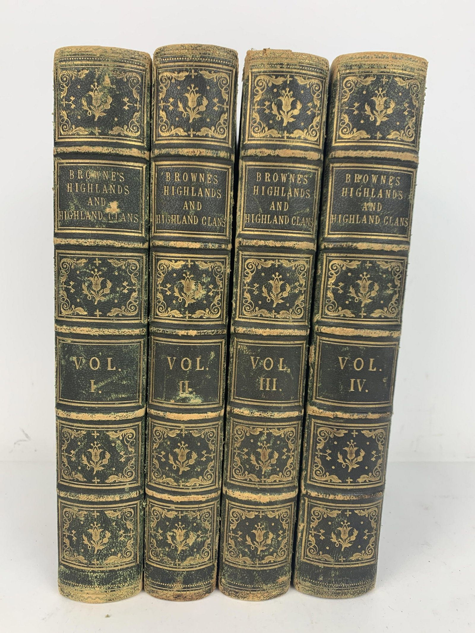 4 Volumes of Browne's Highlands and Highland Clans: By James Browne, LL.D., Advocate. 1852. IMPORTANT: Before bidding, please read the terms and conditions. When you registered for the auction you agreed to these terms and will be required to comply wi
