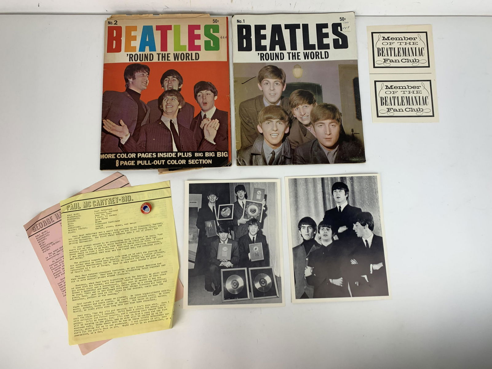 2 Beatles Magazines and Ephemera (1 of 9)