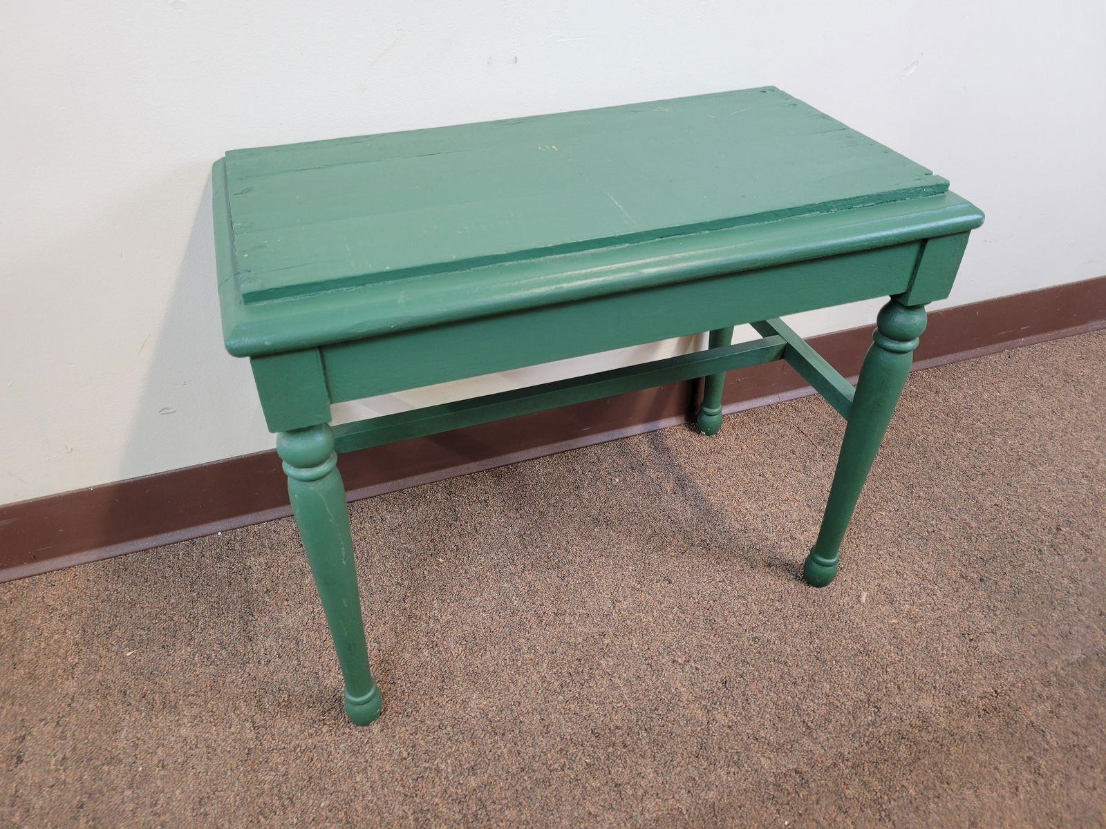 Green Painted Bench (1 of 2)