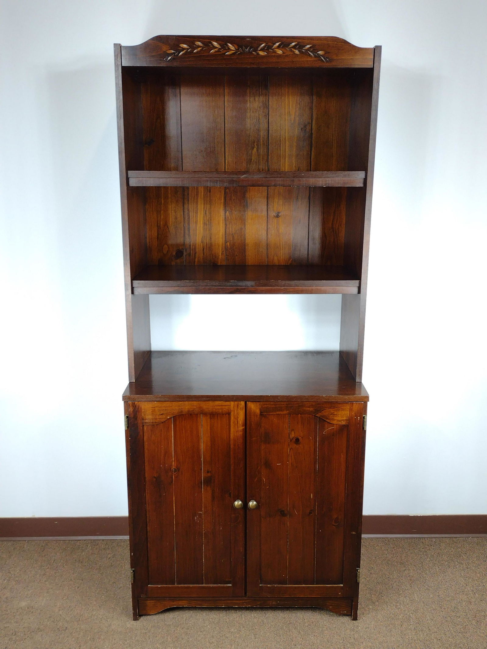 Two Part Bookcase Cabinet (1 of 3)