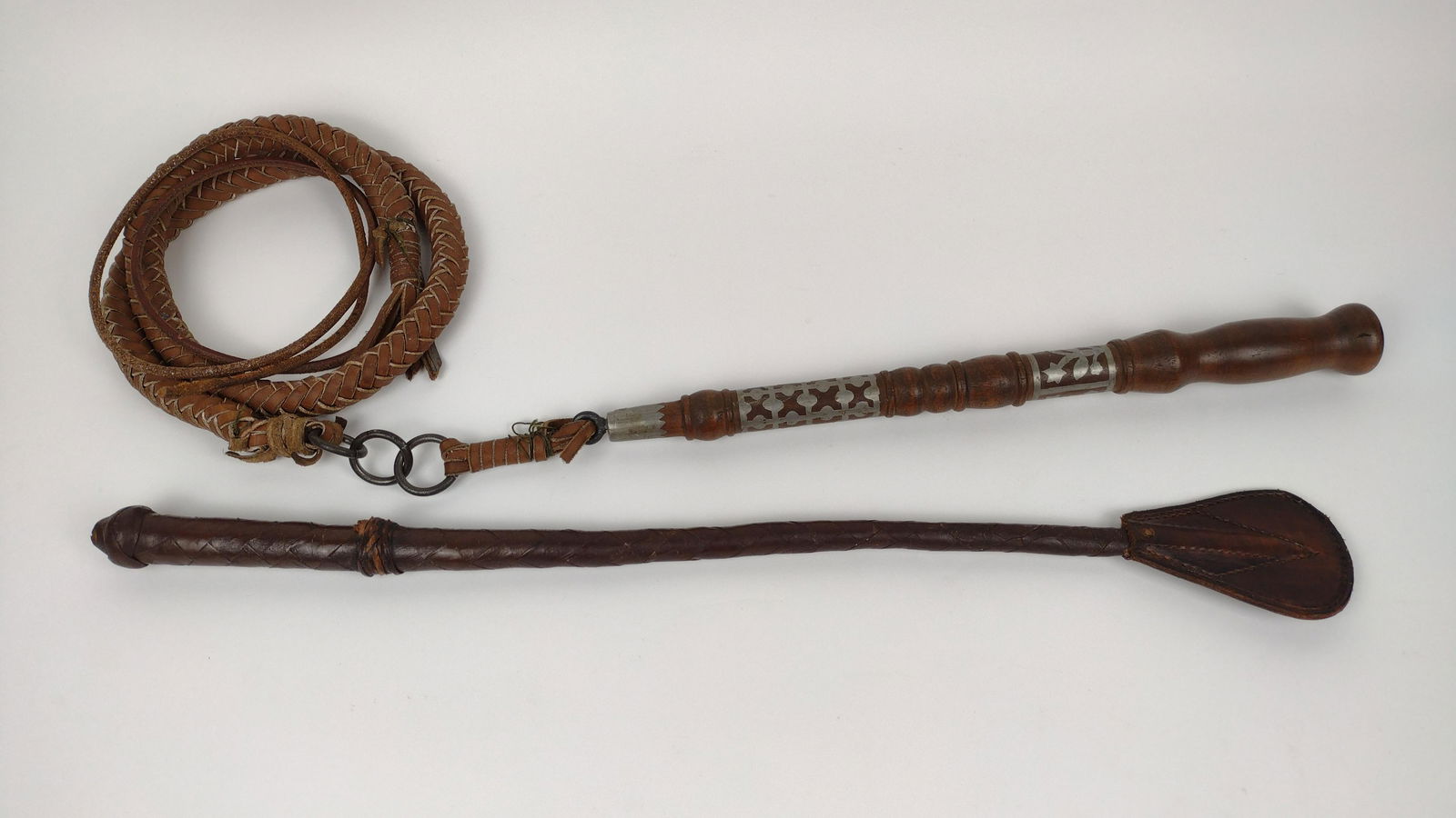 2 Leather Whips (1 of 2)