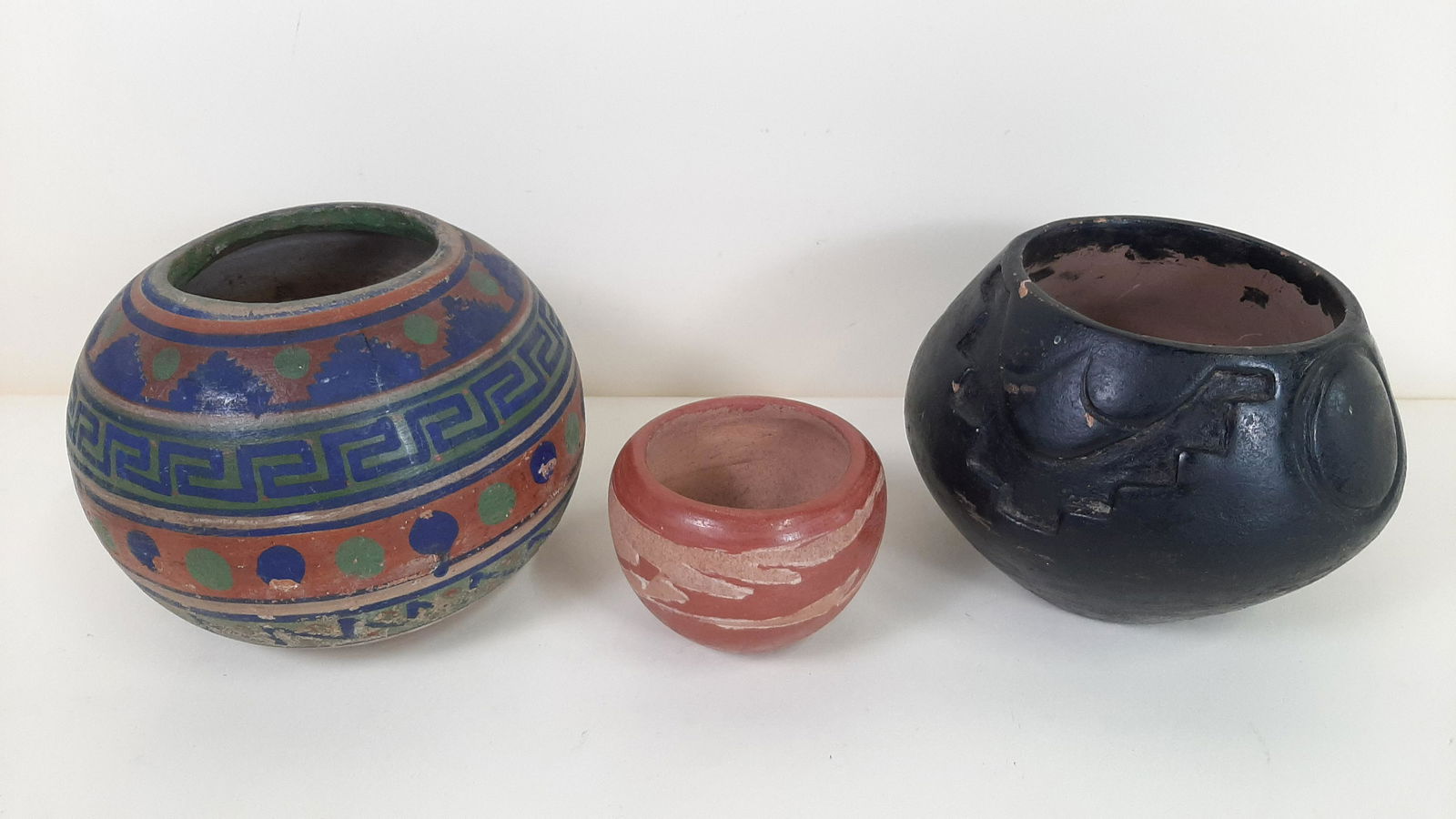 3 Pcs Ethnographic Pottery (1 of 5)
