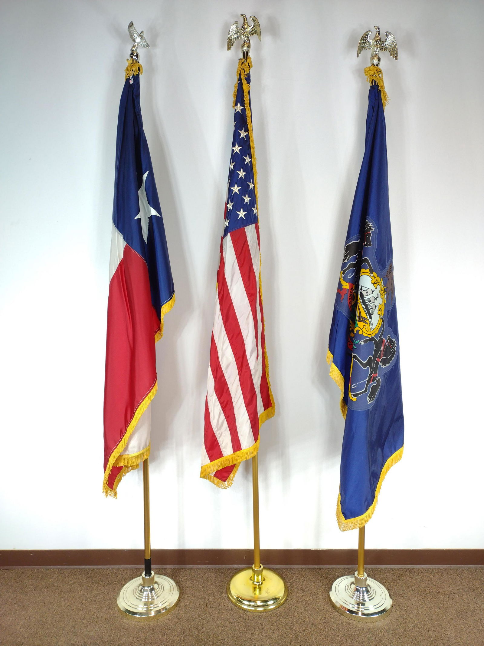 Pennsylvania, Texas, and US Flags (1 of 4)