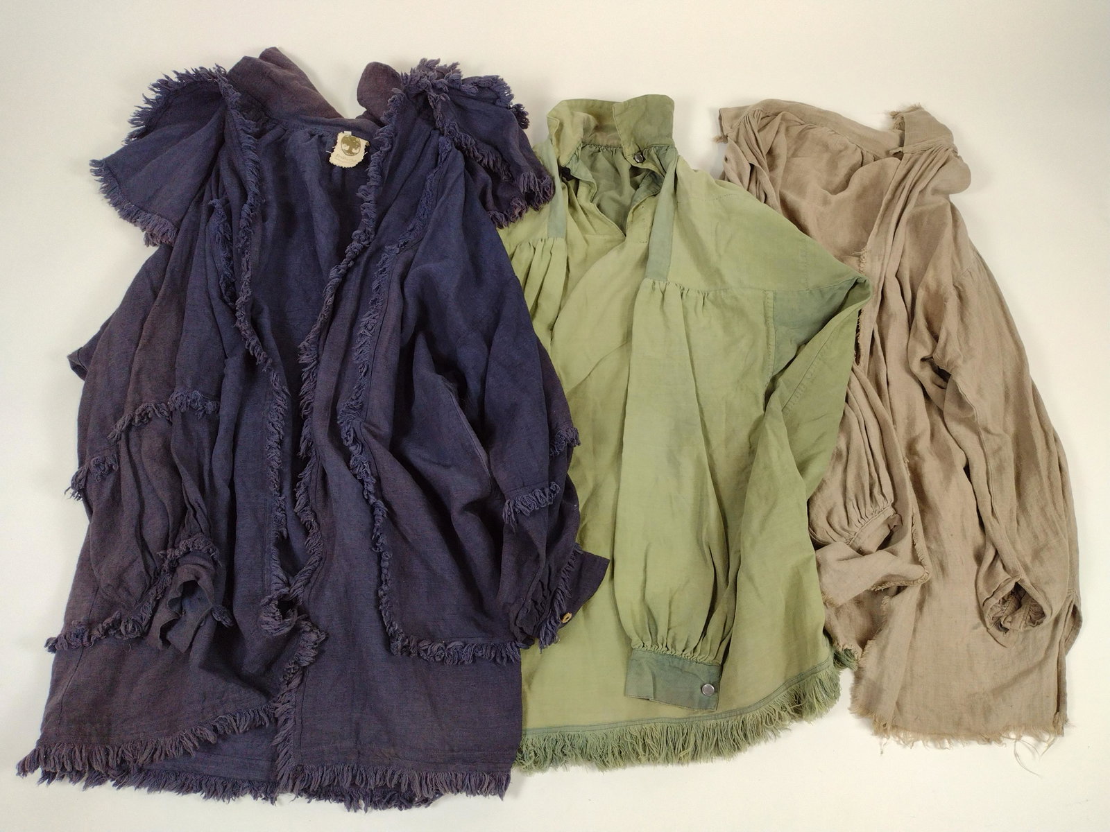 3 Reenactor's Frocks: Includes Druid's Oak size XL. Approx. 39" to 43" long. From the Estate of Stephen Pancoe, York Haven, PA. IMPORTANT: Before bidding, please read the terms and conditions. When you registered for the a