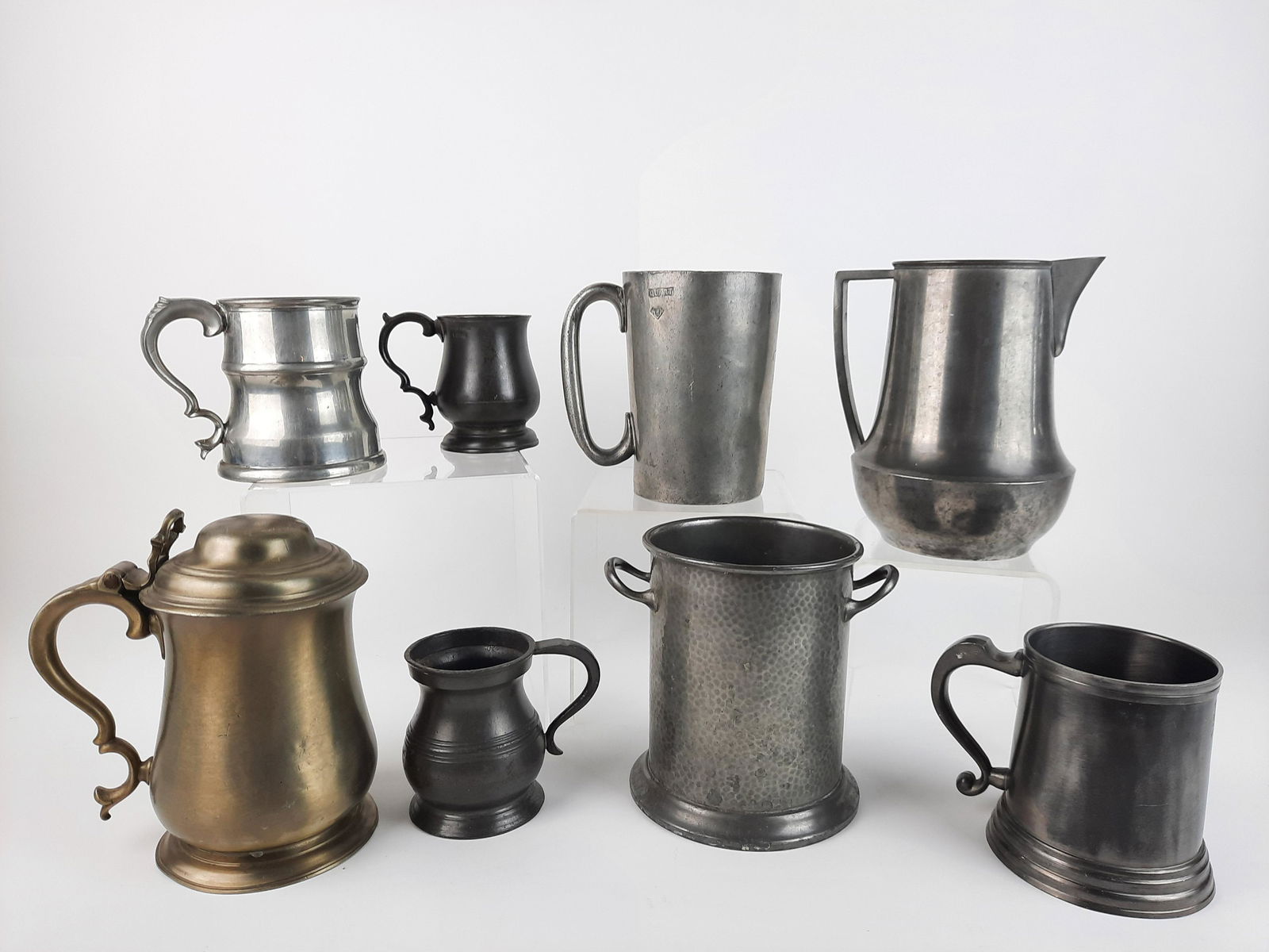 8 Pc Pewter incl James Yates (1 of 8)