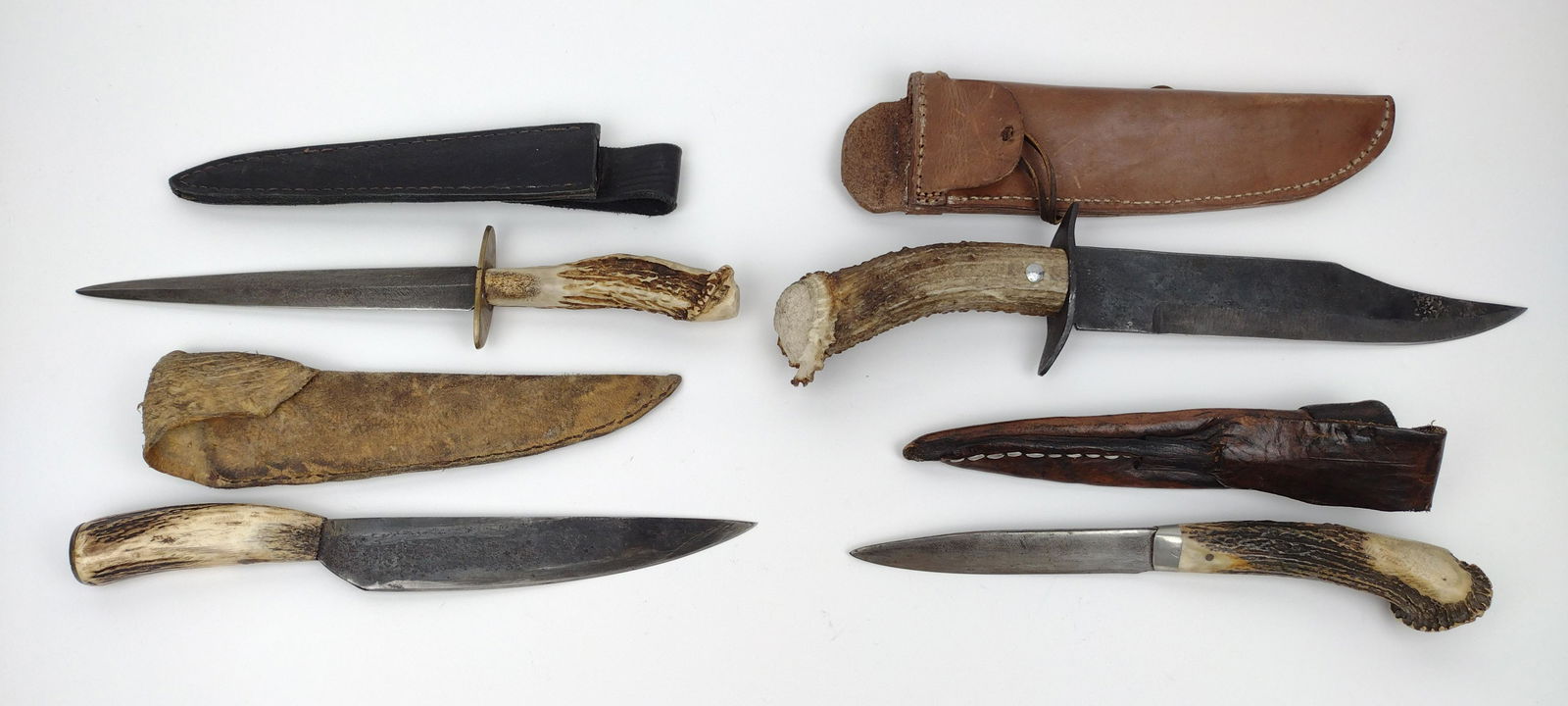 4 Antler-Handled Knives (1 of 4)