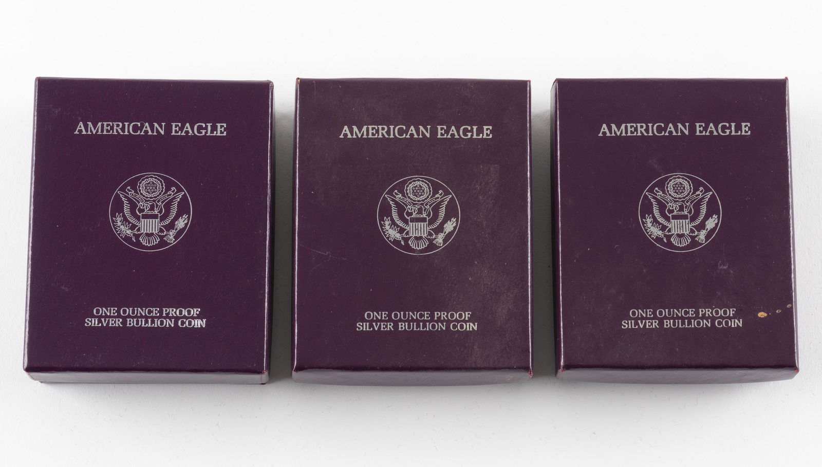 3 1988 U.S. Proof Silver Eagles (1 of 2)