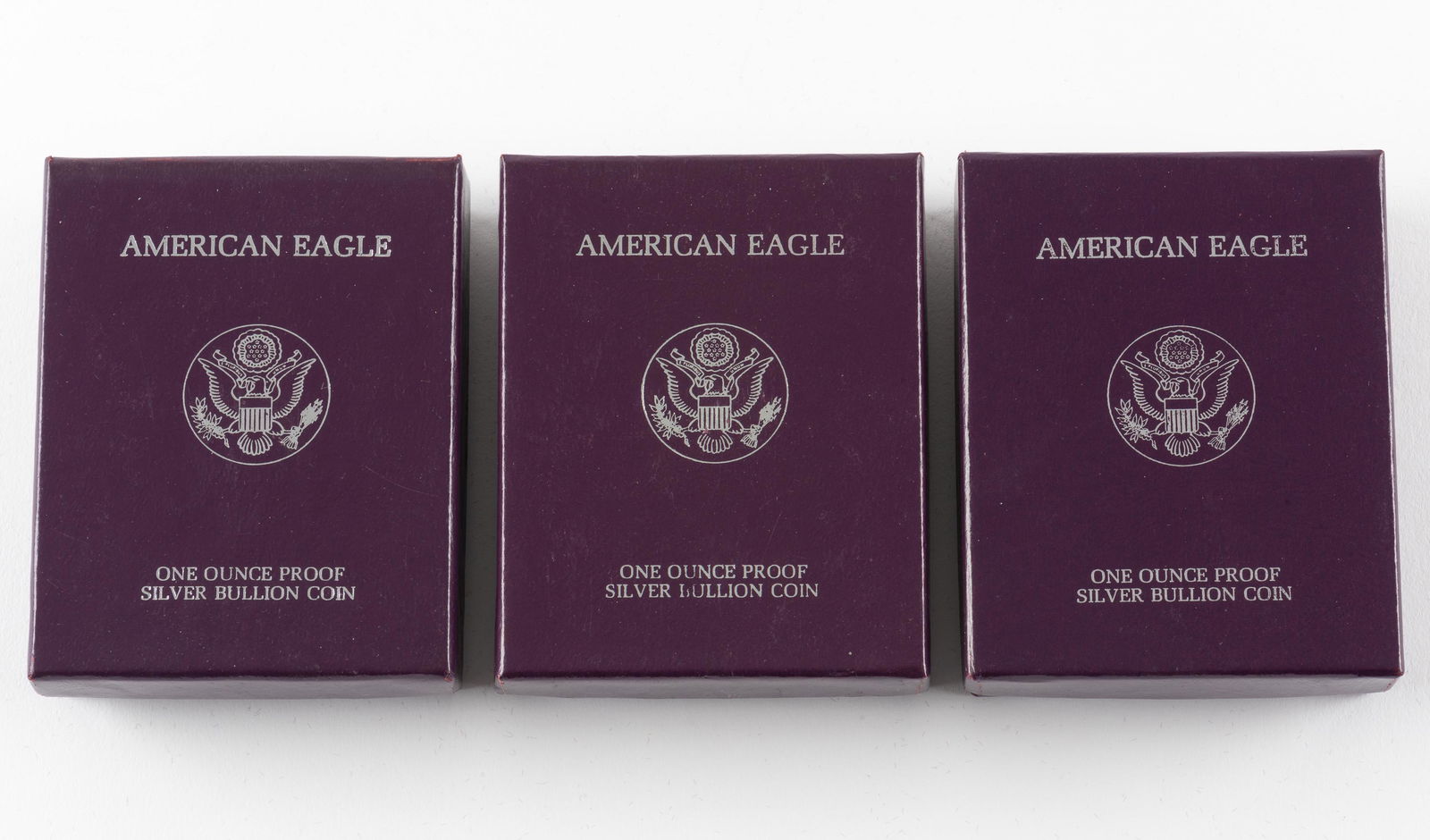 3 1988 U.S. Proof Silver Eagles (1 of 2)