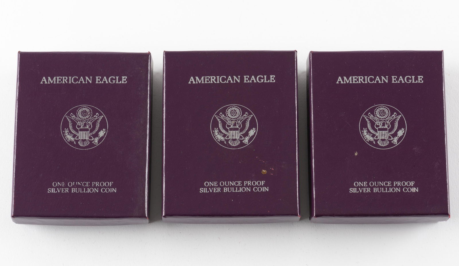 3 1988 U.S. Proof Silver Eagles (1 of 2)