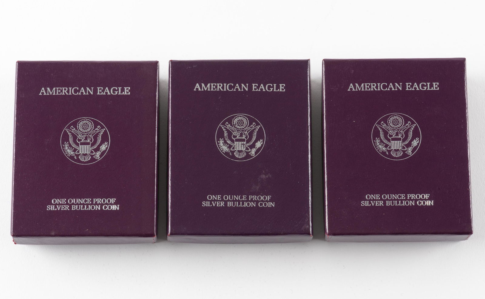 3 1988 U.S. Proof Silver Eagles (1 of 2)
