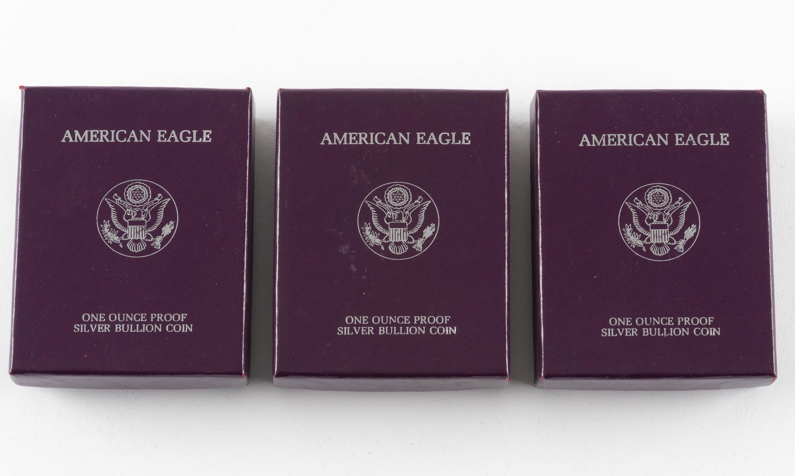 3 1988 U.S. Proof Silver Eagles (1 of 2)