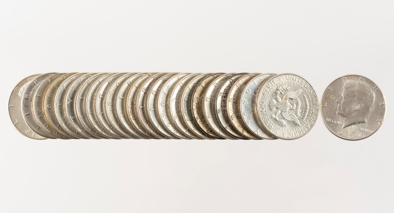 24 40% Silver Kennedy Half Dollars (1 of 1)