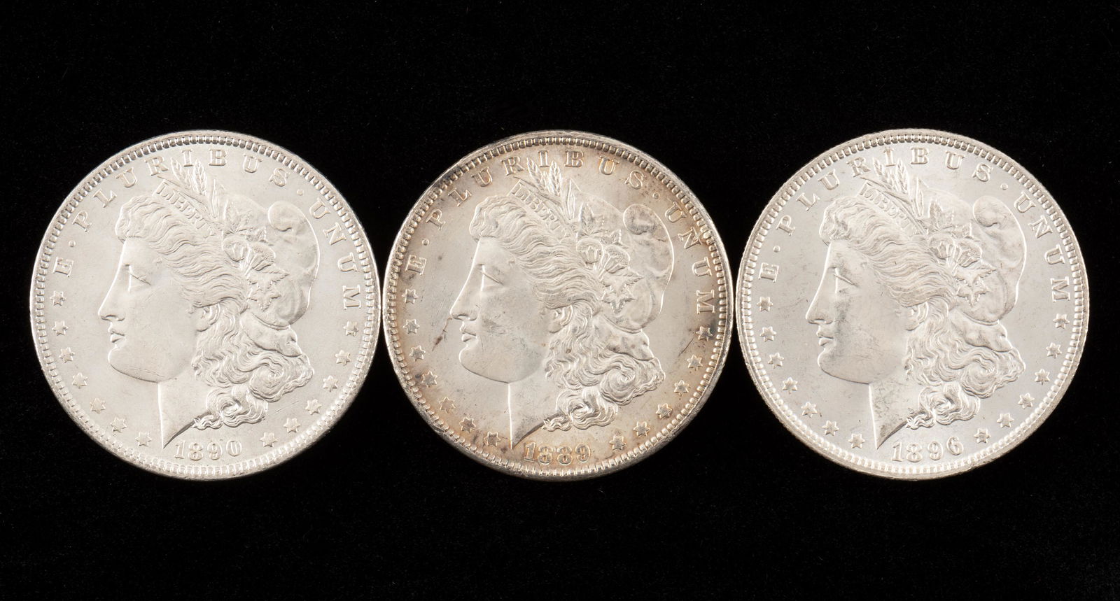 3 Morgan Silver Dollars Incl 1889 (1 of 2)