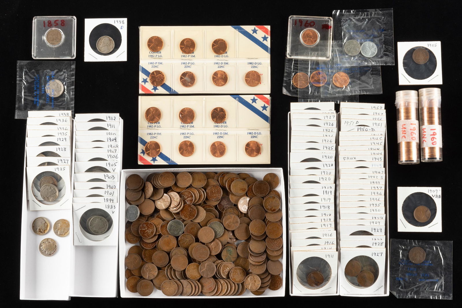 429+ U.S. Type Coins Incl 3 Indian Cents (1 of 6)
