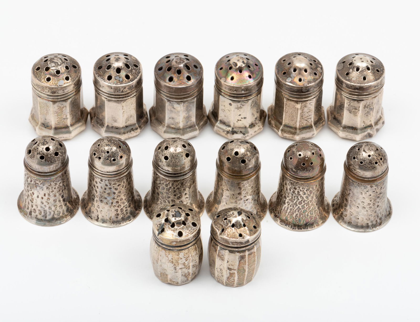 7 Sterling Salt & Pepper Sets Incl Wm. R. Elfers (1 of 2)