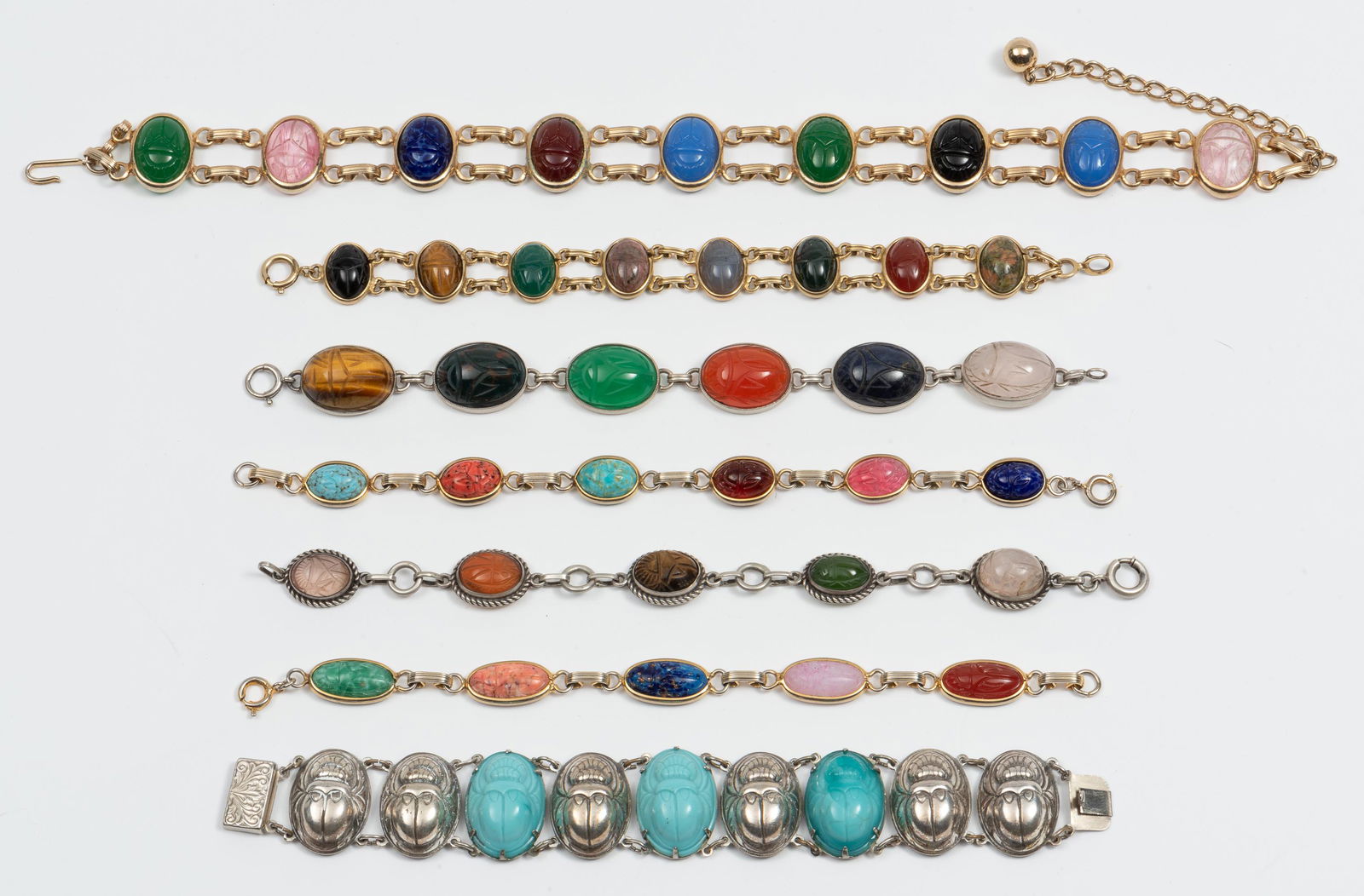 7 Pieces Scarab Jewelry (1 of 15)