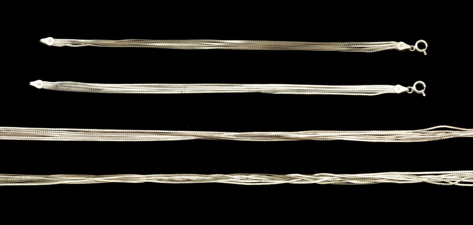 2 Italian Sterling Necklaces and Bracelets (1 of 14)