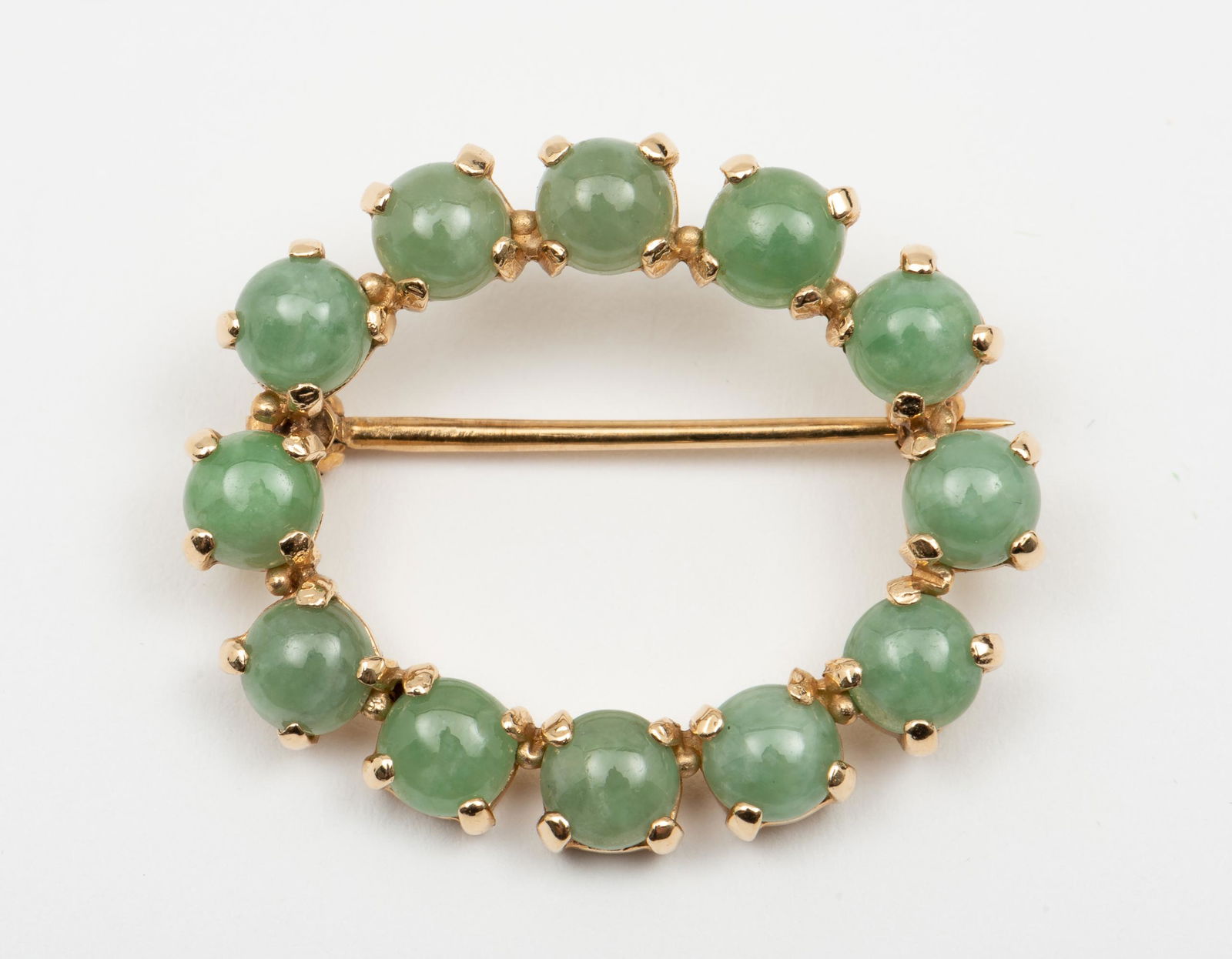 14K Jade Pin (1 of 2)
