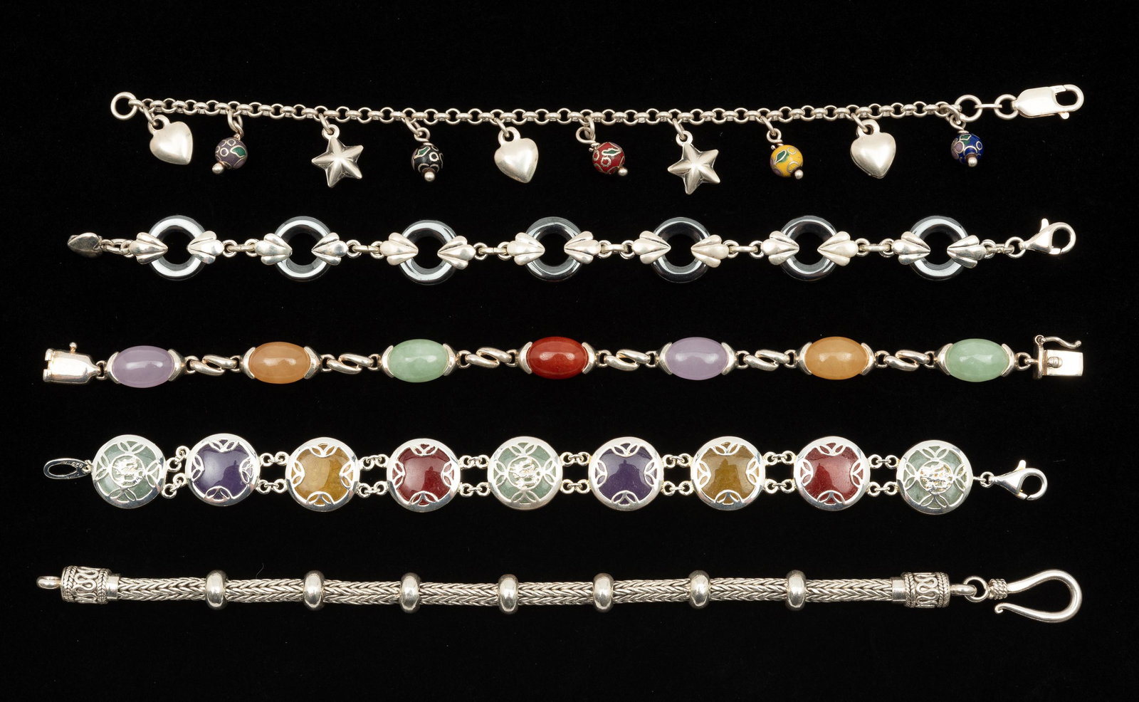 5 Sterling Bracelets (1 of 2)