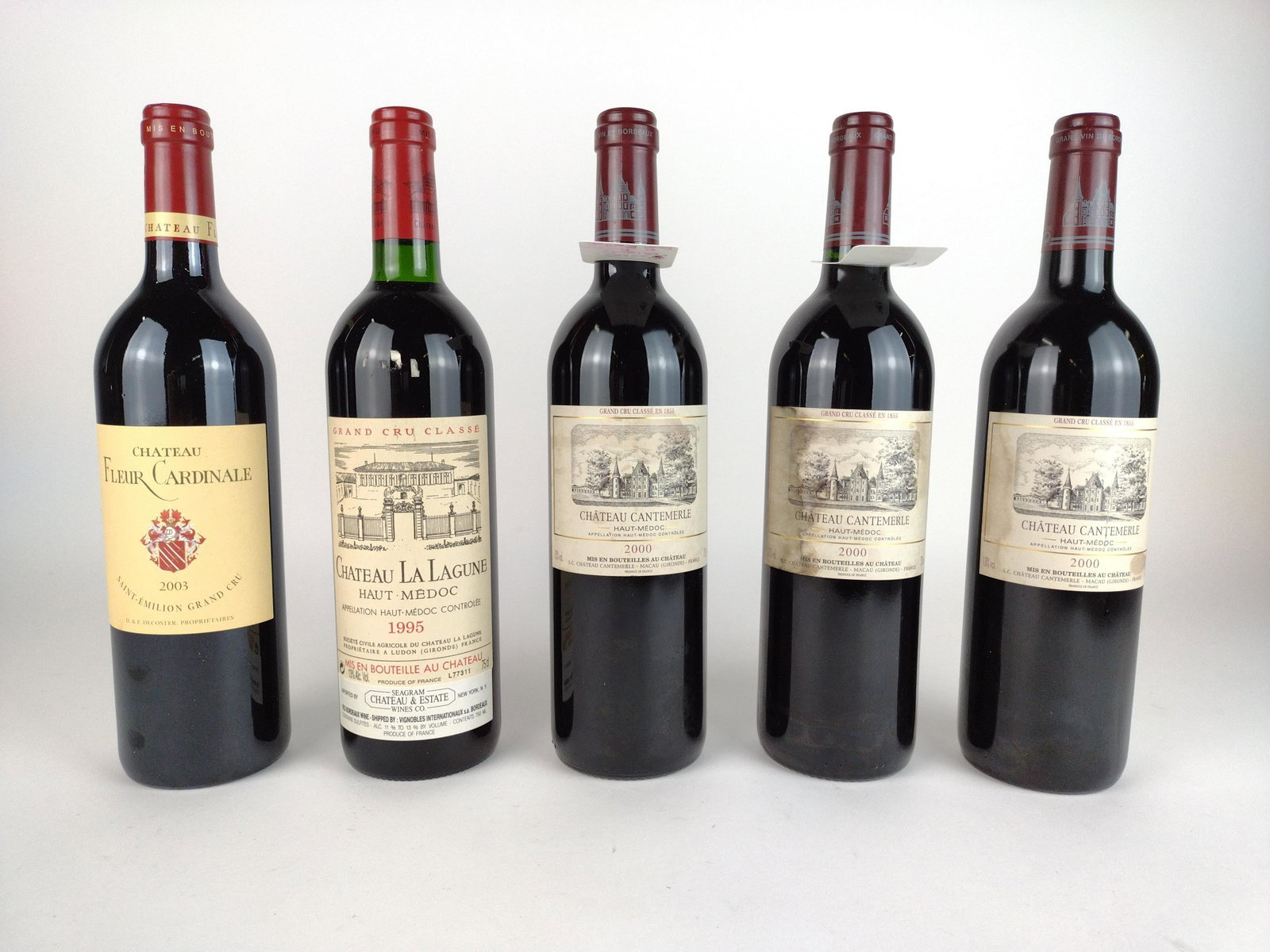 5 Estate Bottles of French Red Wine: 1995 to 2003. THIS LOT IS FACTORY SEALED. AVAILABLE FOR PICK UP ONLY. MUST BE 21 YEARS OF AGE. SHIPPING NOT AVAILABLE. KE IMPORTANT: Before bidding, please read the terms and conditions. When you regi