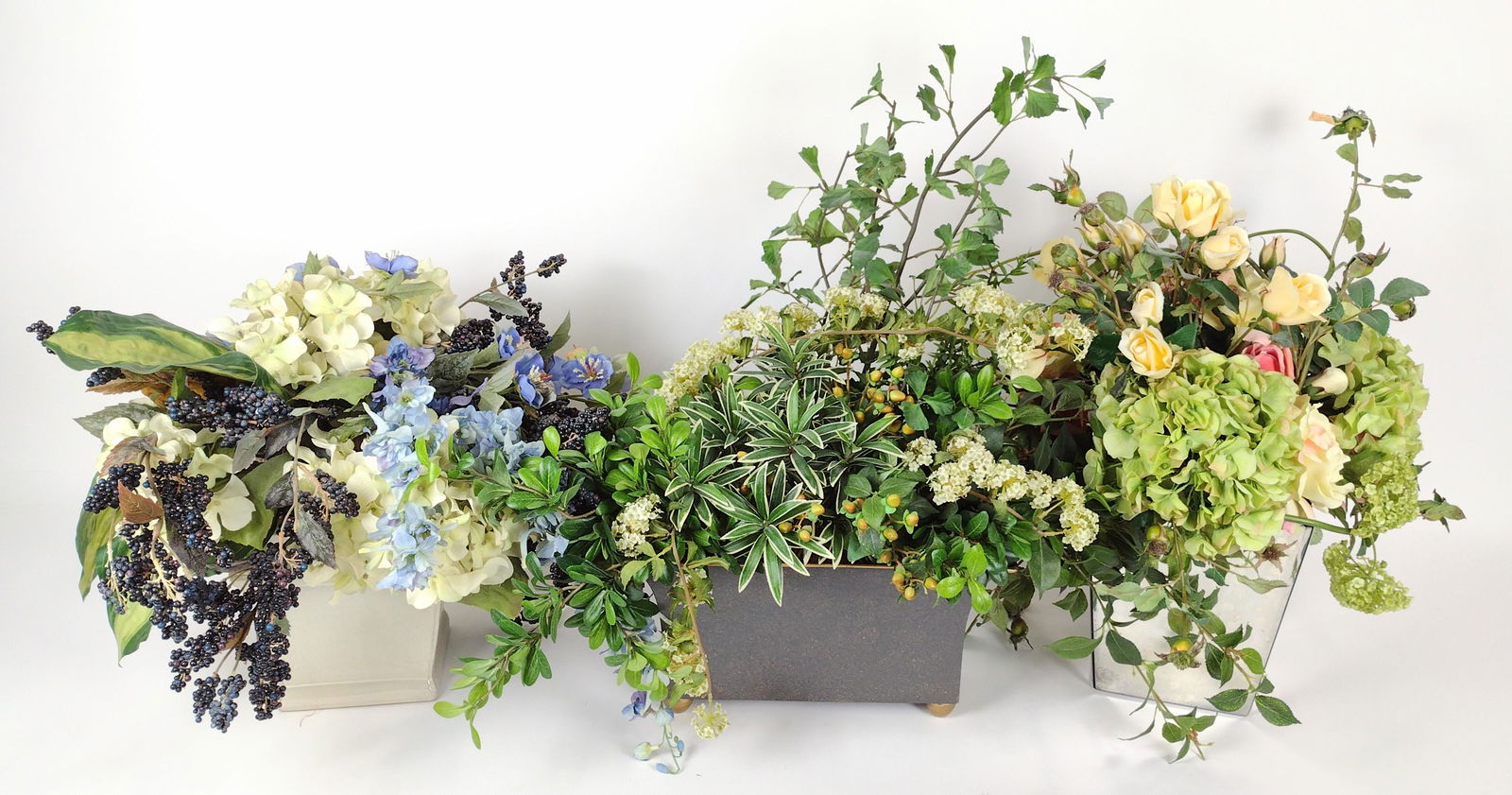 3 Silk Floral Arrangements (1 of 1)