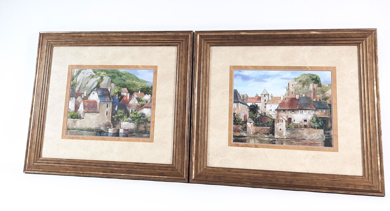 Pr. Bombay Co Landscape Fine Art Prints: Artist Robert Duvall of Quebec. Includes LA Seyne Sur Mer Petite I and II. Each overall with frame 23-1/2" high x 26-1/2" wide. LR IMPORTANT: Before bidding, please read the terms and conditions. When