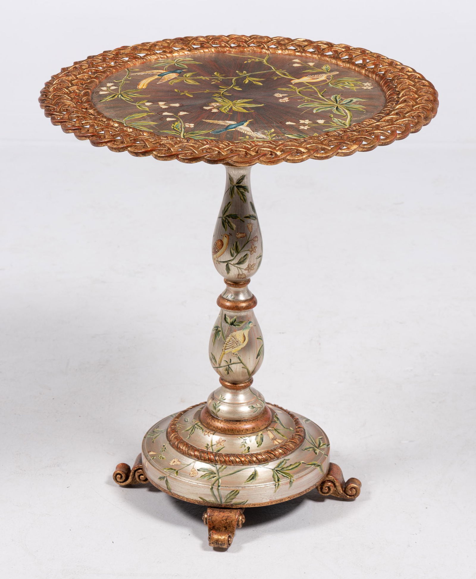 Paint Decorated Side Table (1 of 4)