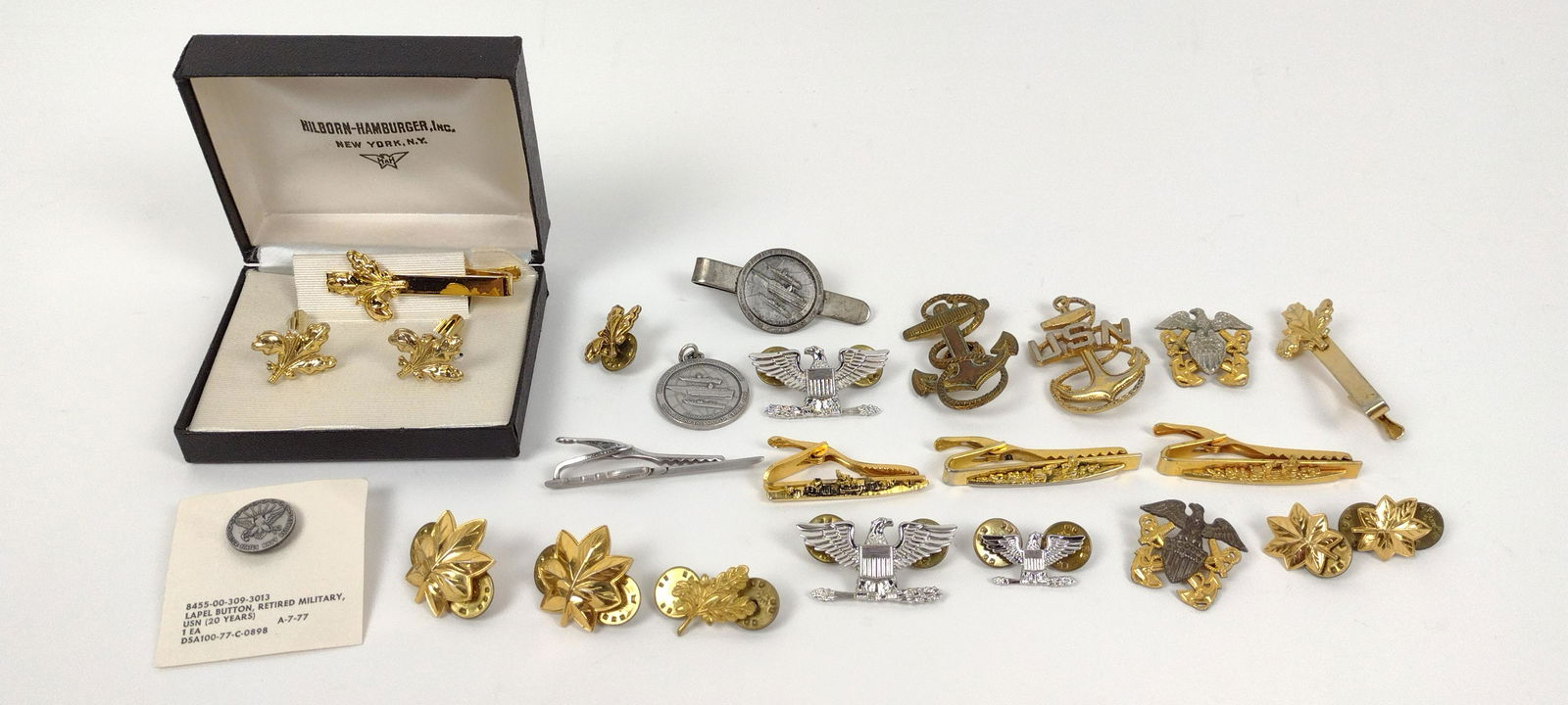 24 Navy Pins, Badges, Tie Bars, and Cufflinks (1 of 4)