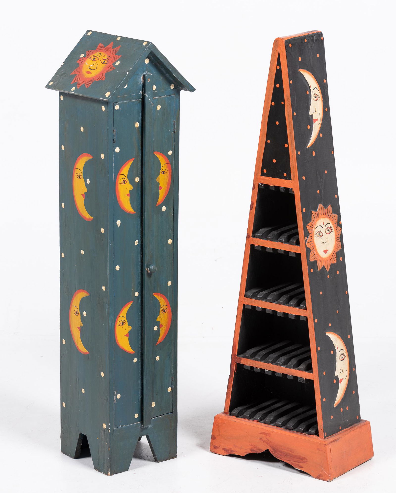 2 Paint Decorated CD Holders (1 of 5)