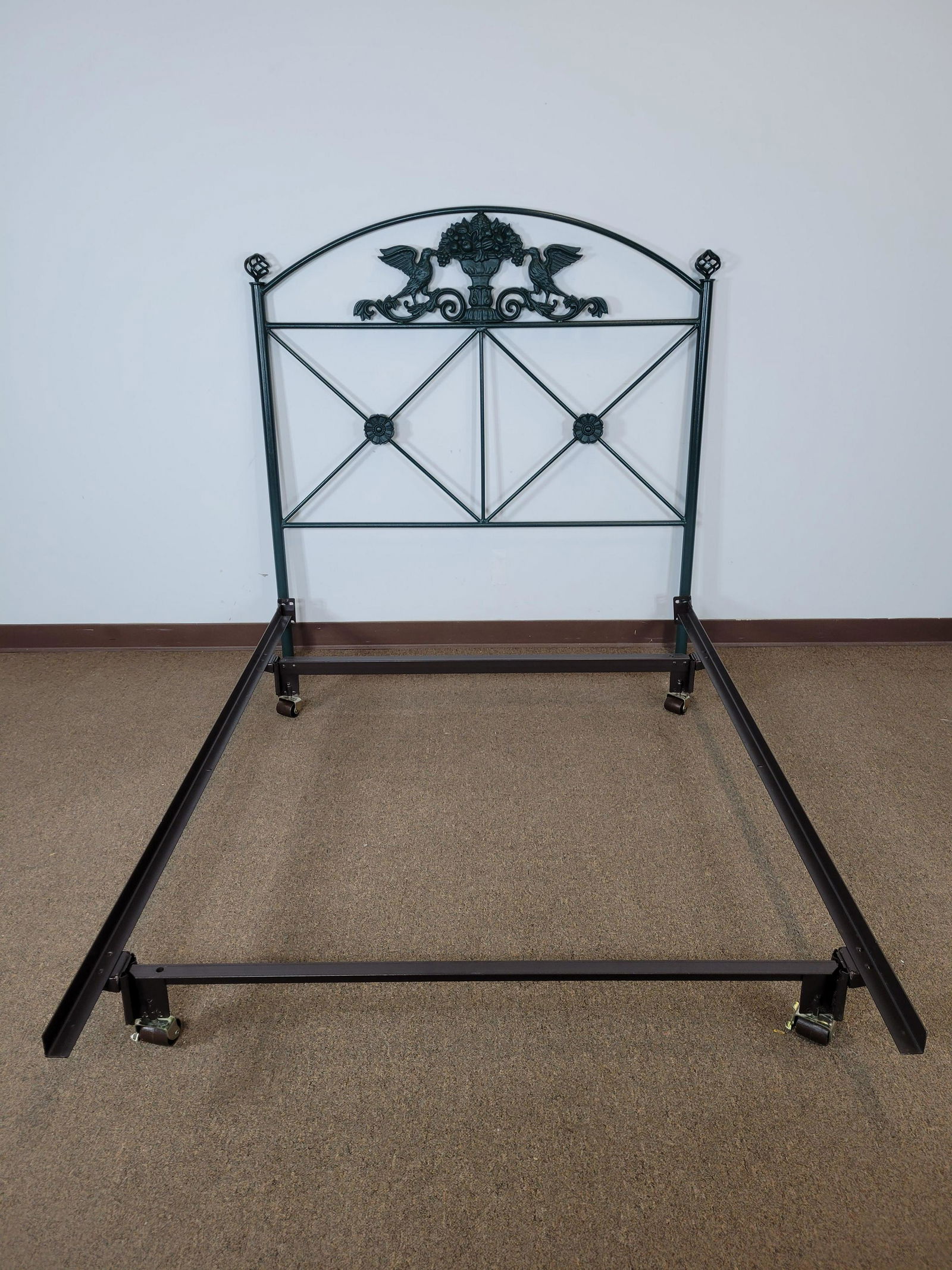 Cast Iron Bed Frame and Headboard (1 of 2)