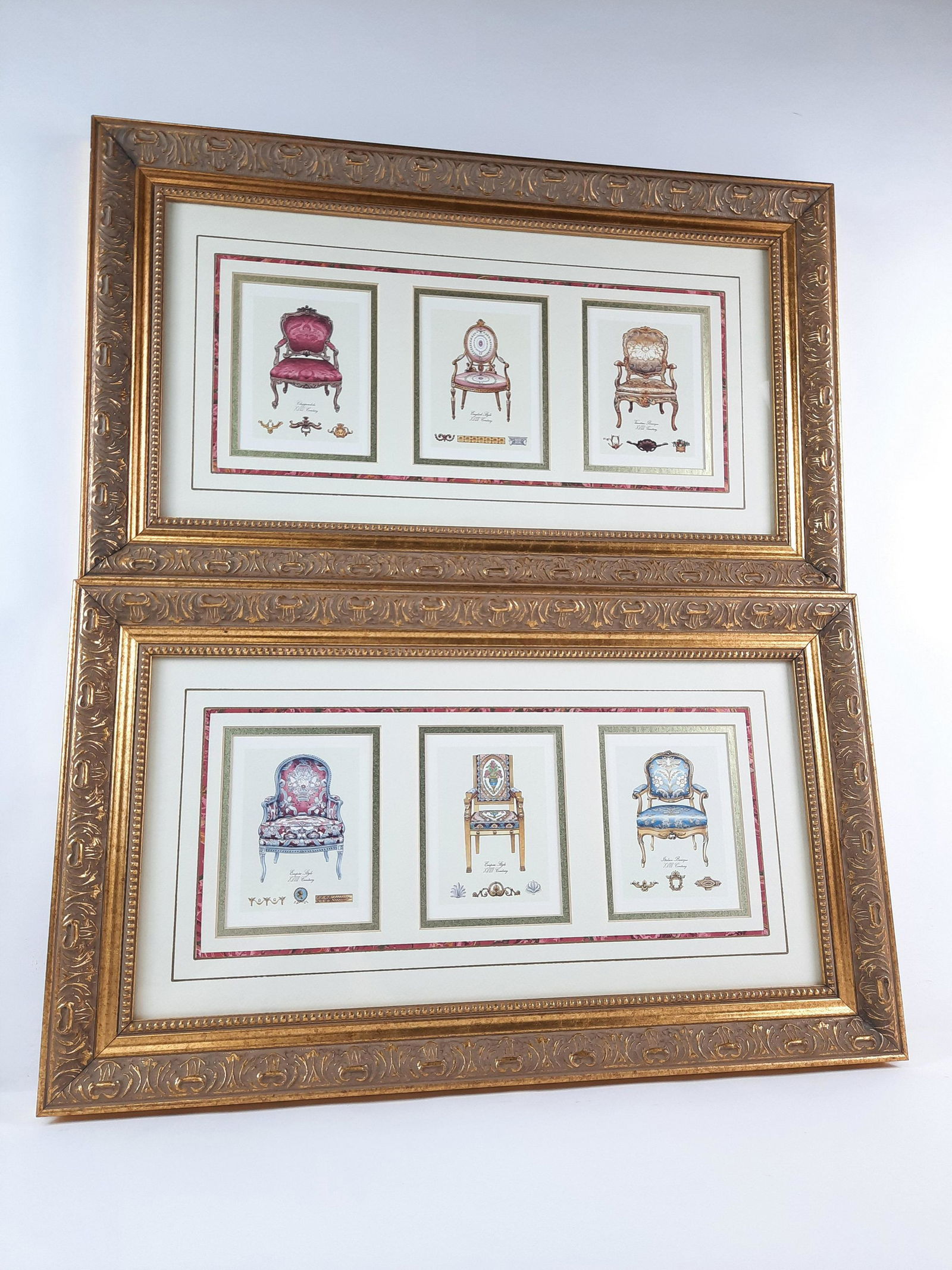 Pr Framed Decorator Chair Prints (1 of 7)