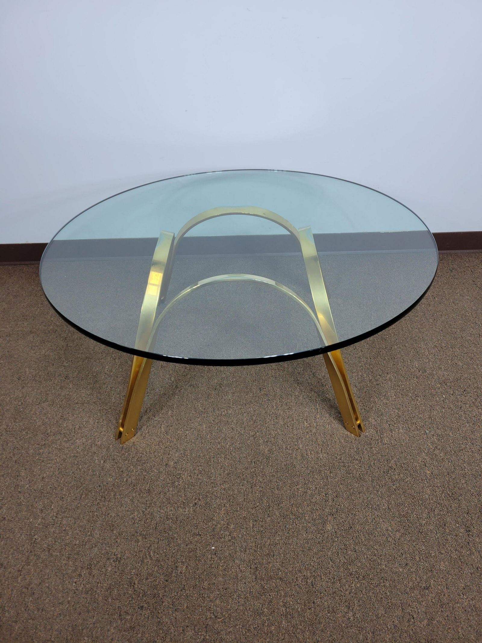 Sprunger by Dunbar Brass & Glass Coffee Table (1 of 4)