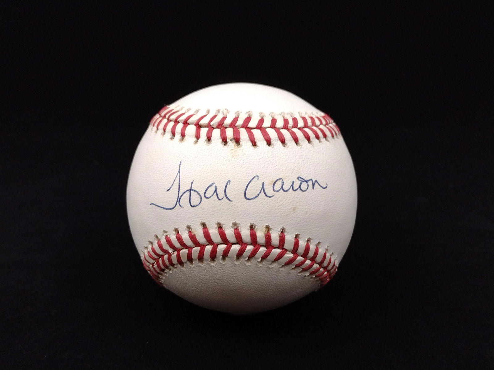 Hank Aaron Autographed Baseball (1 of 3)