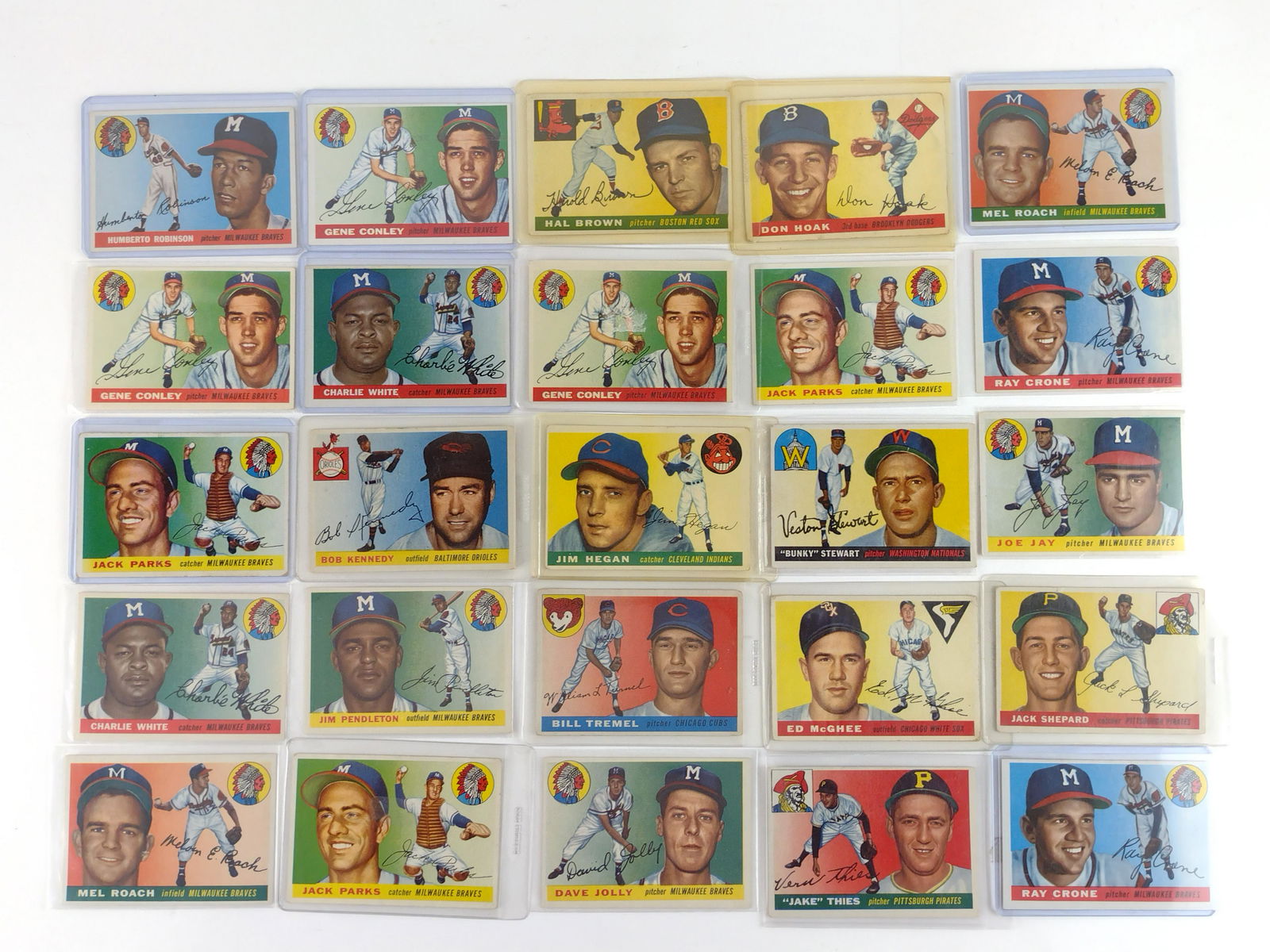 25 1955 Topps Baseball Cards (1 of 11)