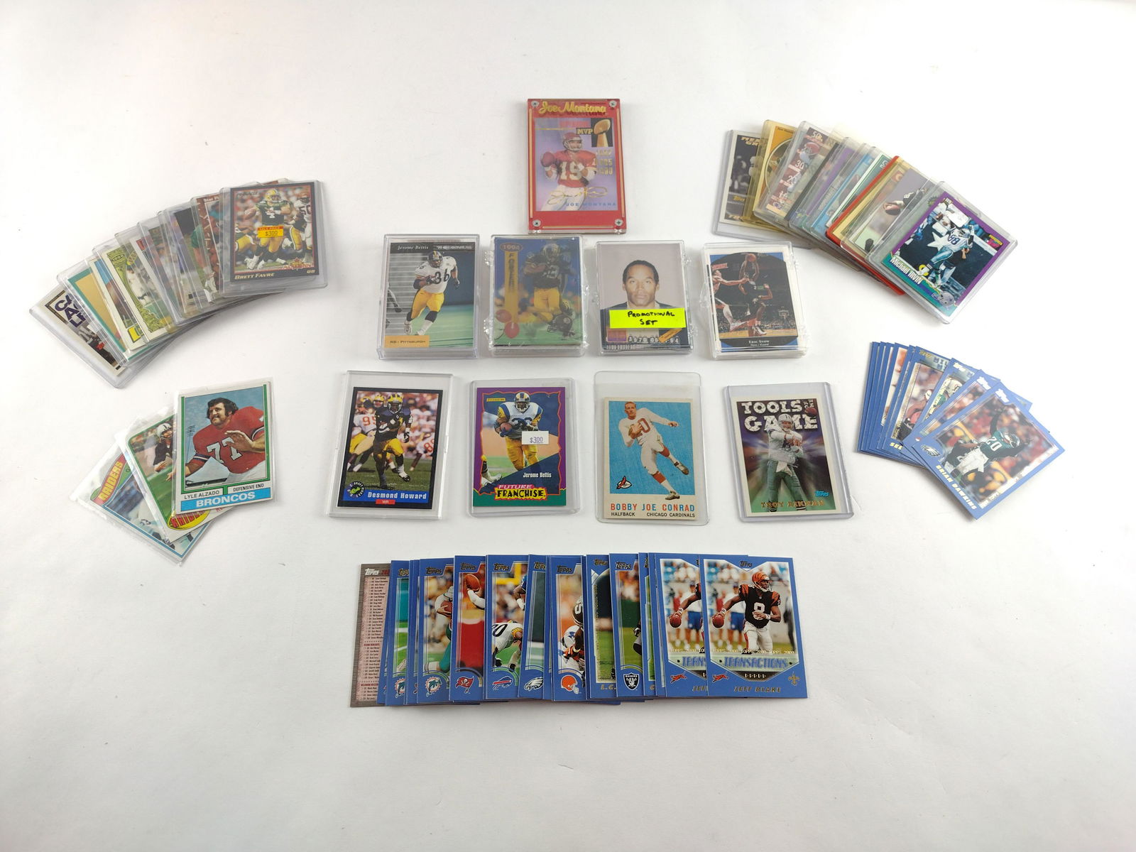 96 Pcs Misc. Football Cards w/Hall of Famers (1 of 20)