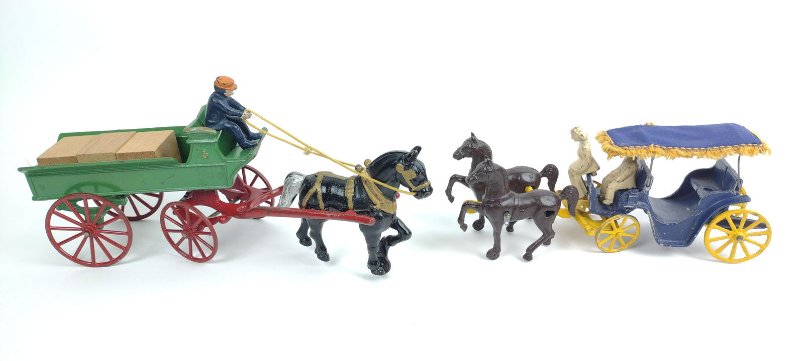 2 Cast Iron Carriage and Wagon Incl. Kenton (1 of 4)