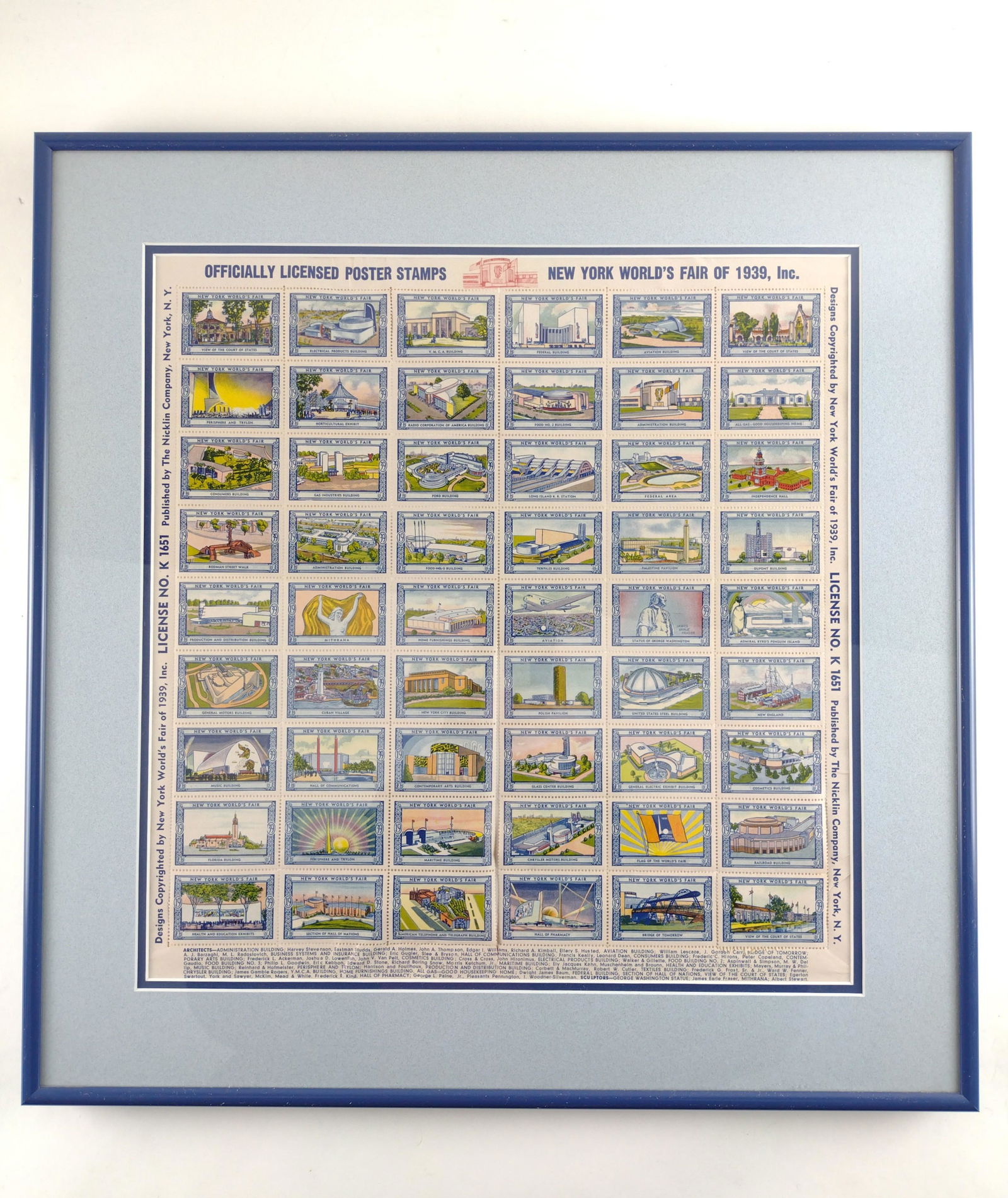 1939 NY World's Fair Poster Stamps (1 of 2)