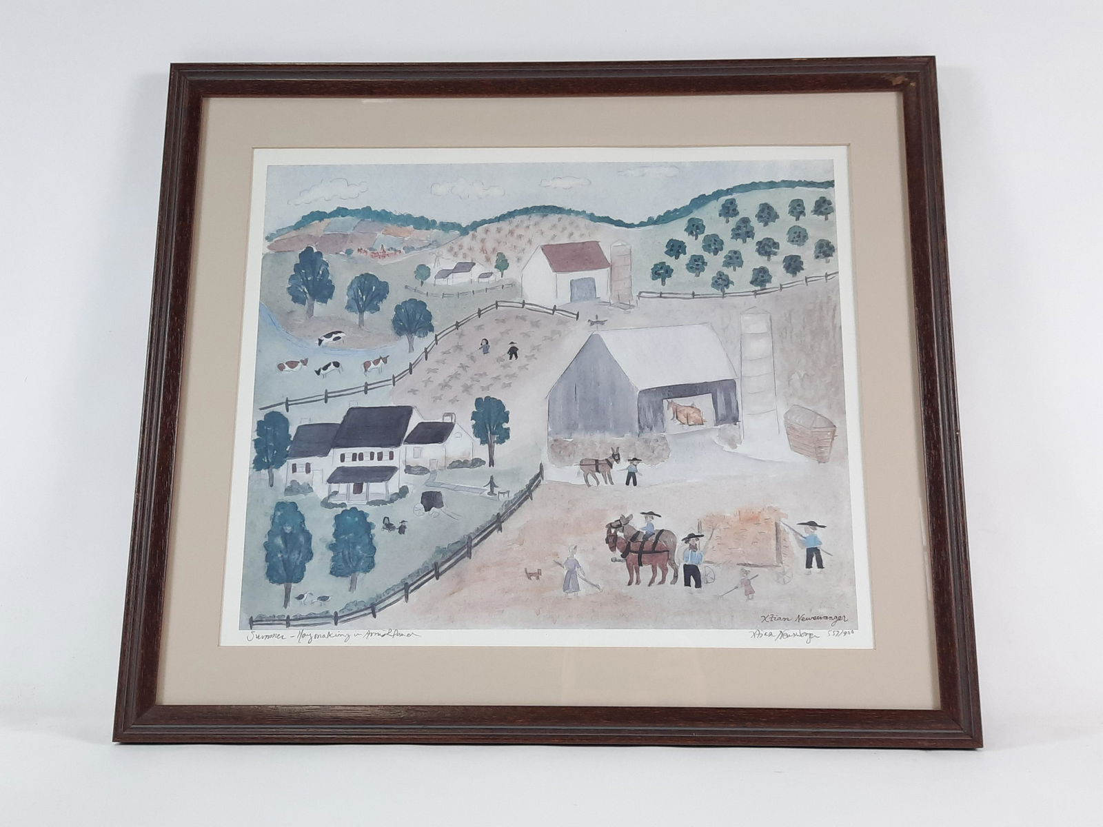 Xtian Newswagner Summer Hay Making Print (1 of 4)