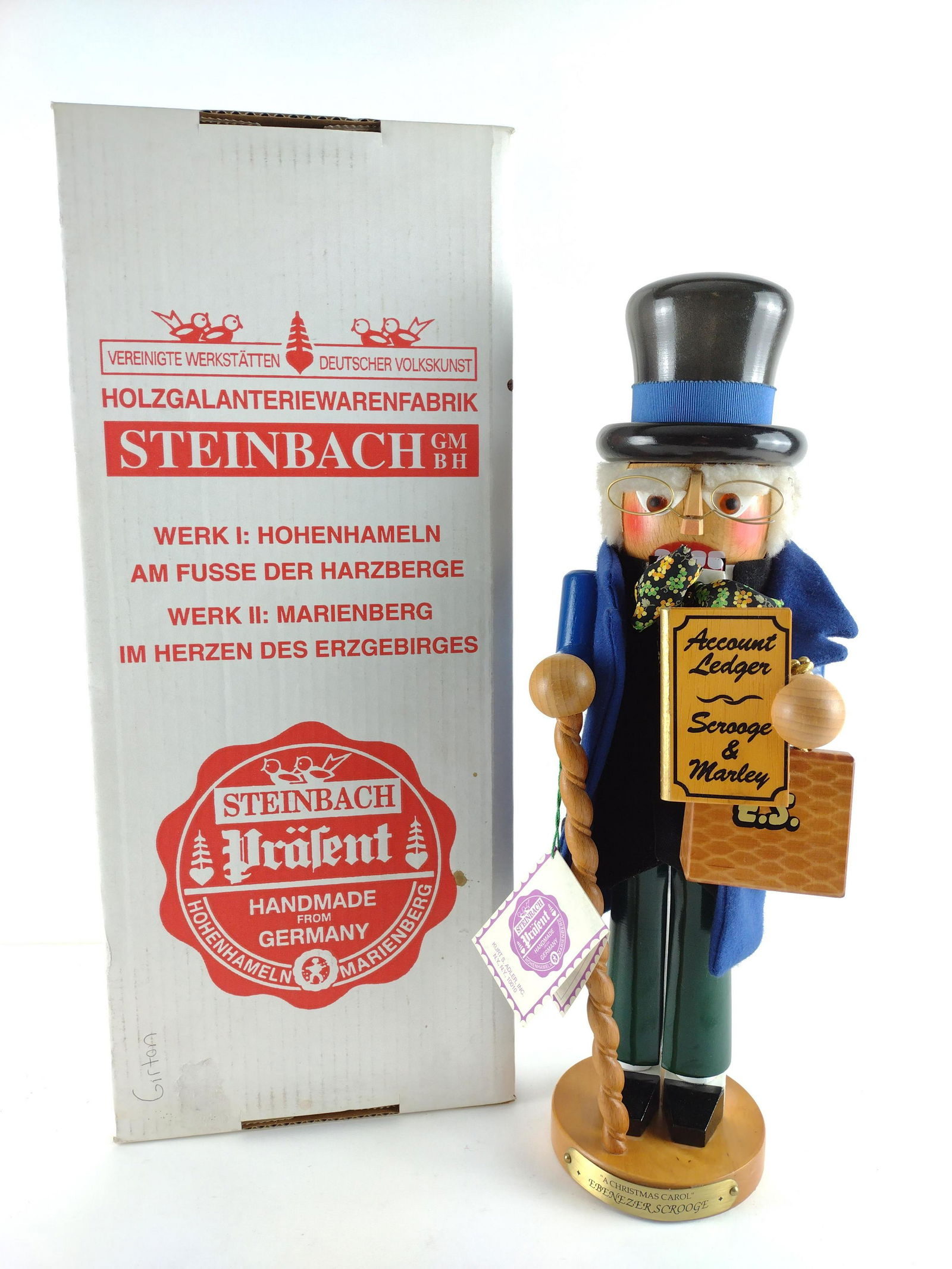 Signed Ebenezer Scrooge Steinbach Nutcracker (1 of 5)