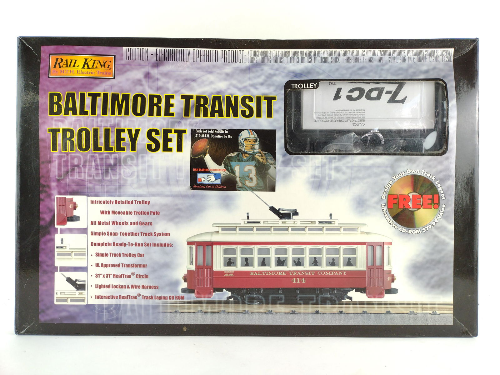 Rail King Baltimore Transit Trolley Set (1 of 3)