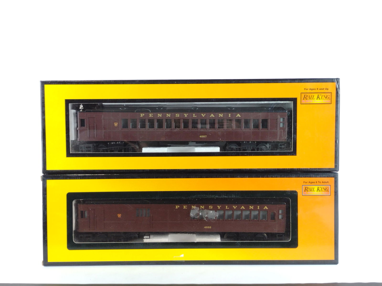 2 Pcs Rail King PRR Passenger Trains (1 of 2)