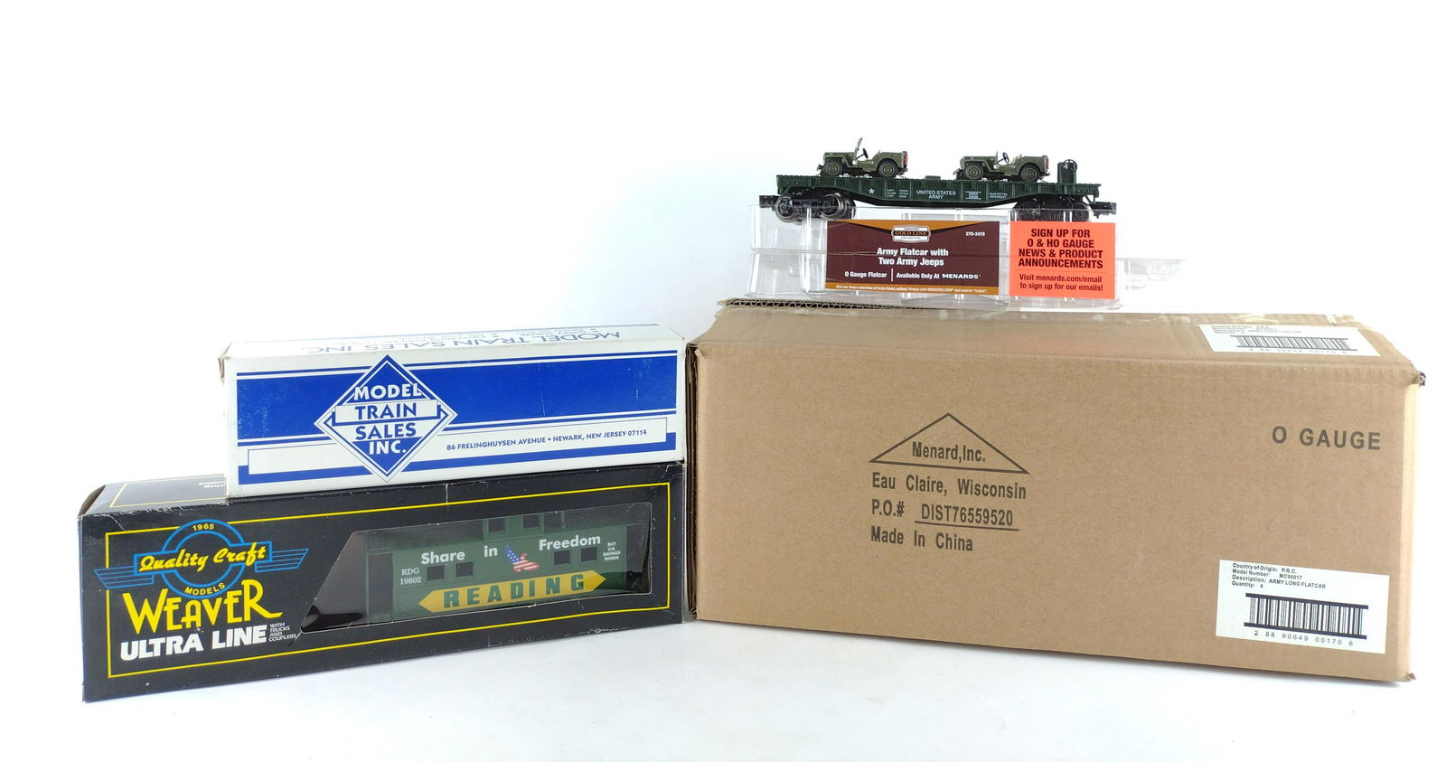 4 Pcs Various Train Cars Incl Menard (1 of 4)