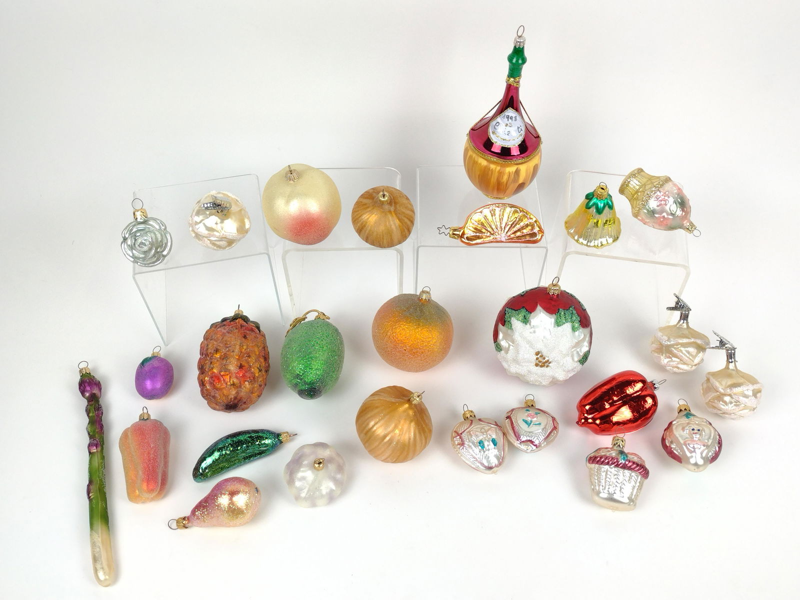 26 Floral+Food Glass Ornaments incl Old World Christmas (1 of 2)