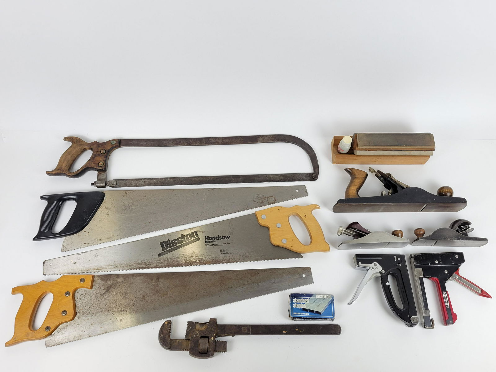 11 Pcs Saws, wrench, Hand Planes, Staplers (1 of 7)