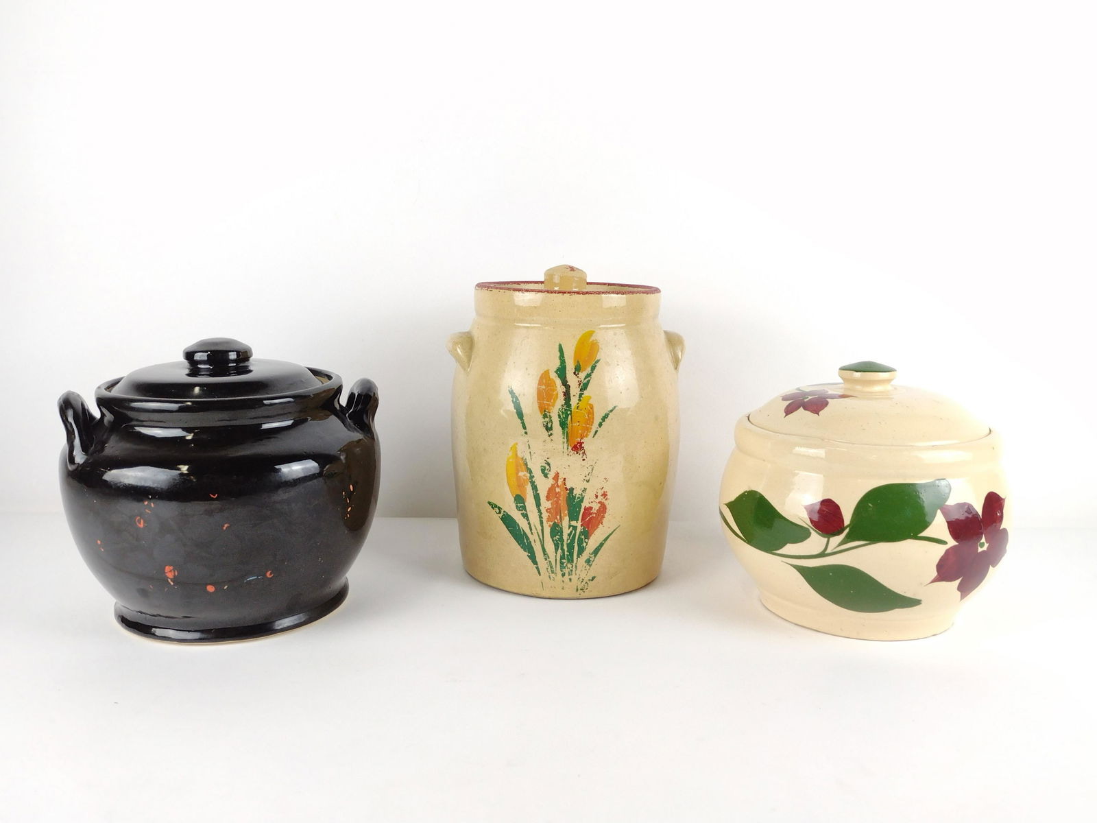 3 Ceramic Lidded Jars incl Watt (1 of 7)