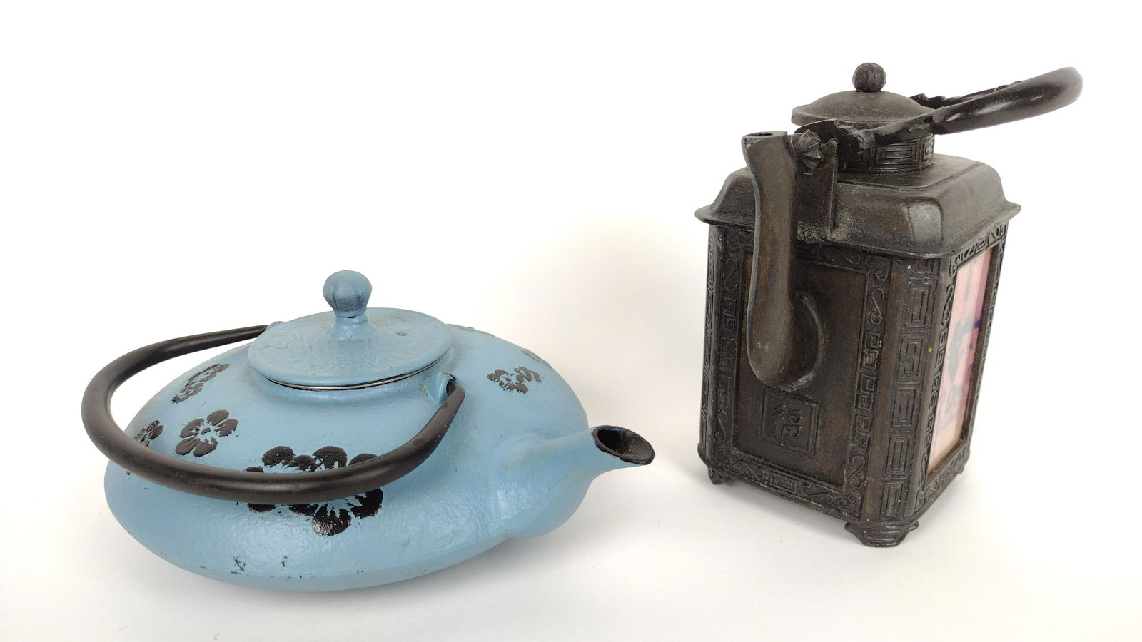 2 Asian Cast Metal Tea Pots (1 of 6)